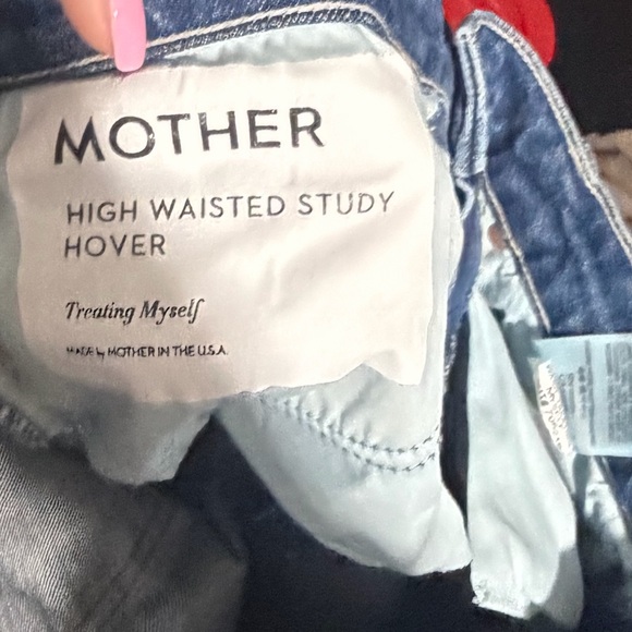 Mother High Waisted Study Hover in Treating Myself - Picture 6 of 9
